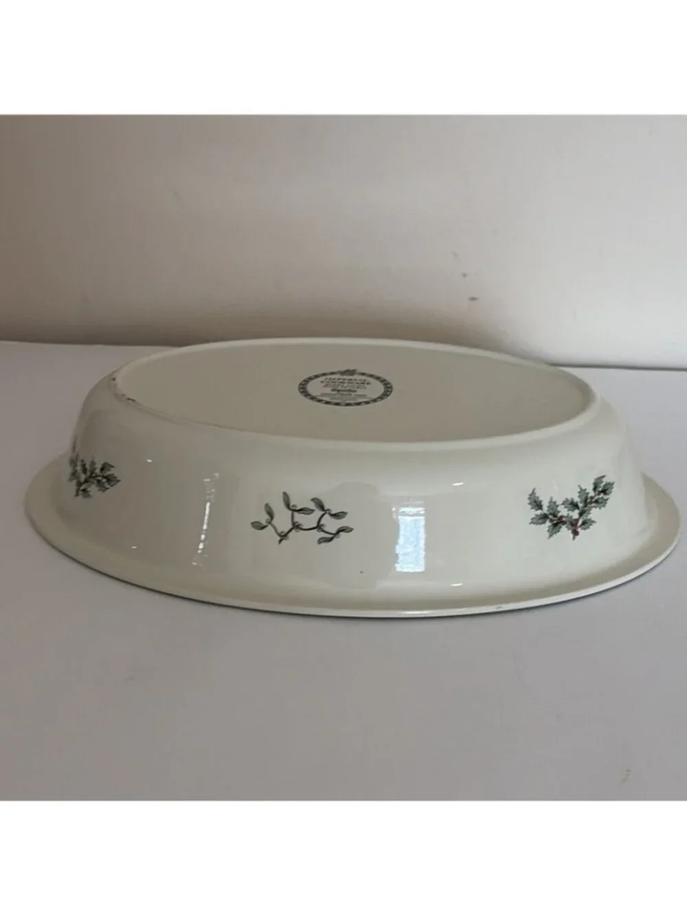 VTG Spode Christmas Tree Imperial Cookware Casserole Dish Bowl Oven to Table